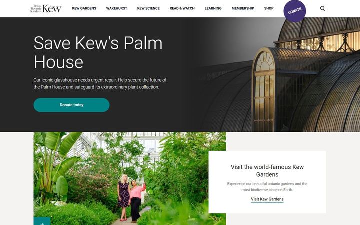 Kew Gardens home page